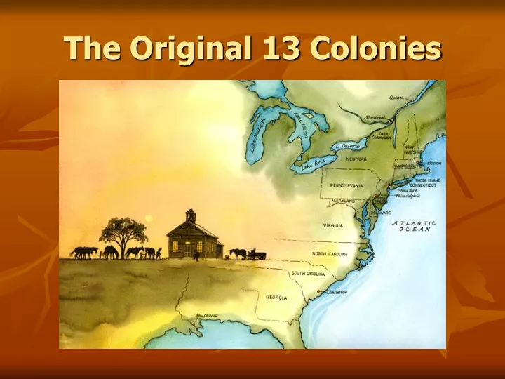 the original 13 colonies
