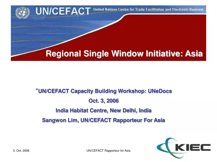 regional single window initiative asia