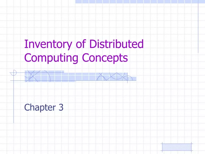 inventory of distributed computing concepts