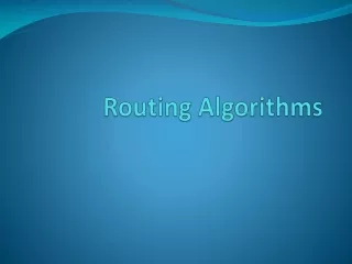 Routing Algorithms