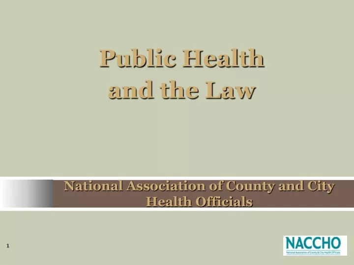 national association of county and city health officials