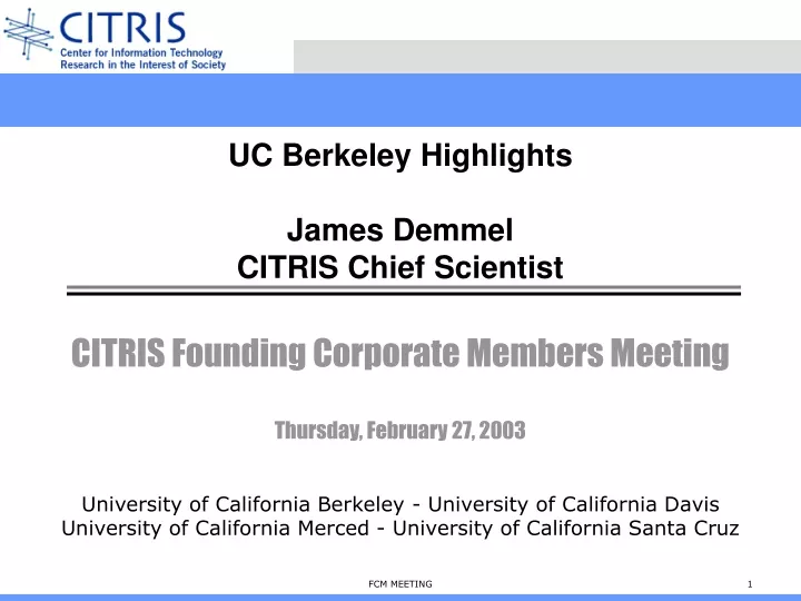 uc berkeley highlights james demmel citris chief