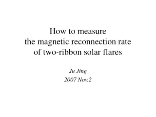 How to measure  the magnetic reconnection rate  of two-ribbon solar flares
