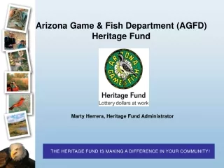 Arizona Game &amp; Fish Department (AGFD) Heritage Fund