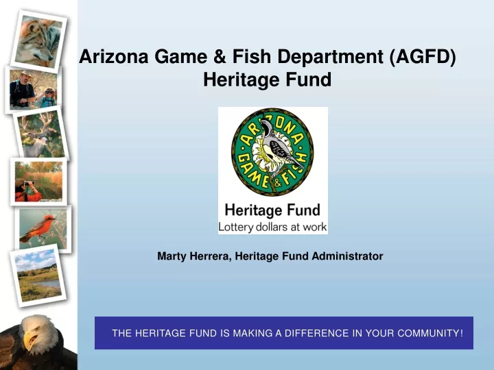 arizona game fish department agfd heritage fund