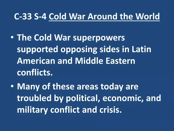 c 33 s 4 cold war around the world