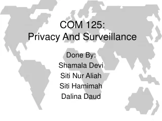 COM 125: Privacy And Surveillance