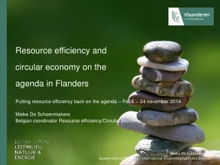Resource efficiency and circular economy on the agenda in Flanders