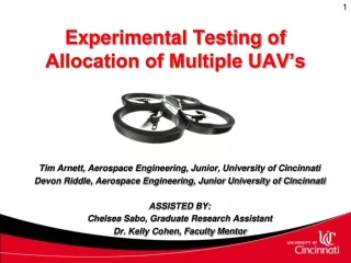 Experimental Testing of Allocation of Multiple UAV’s