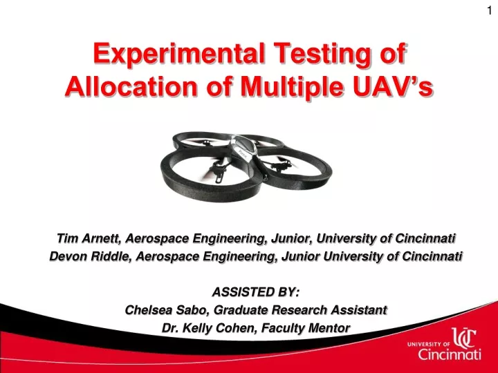 experimental testing of allocation of multiple uav s