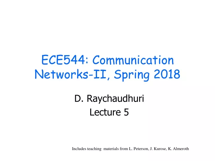 ece544 communication networks ii spring 2018