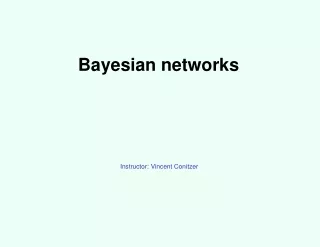 Bayesian networks