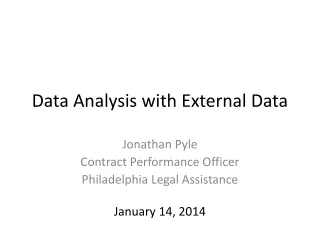 Data Analysis with External Data