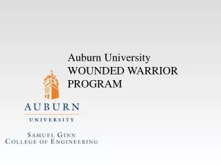 Auburn University WOUNDED WARRIOR PROGRAM