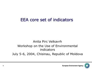 EEA core set of indicators