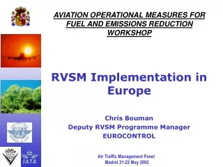 AVIATION OPERATIONAL MEASURES FOR FUEL AND EMISSIONS REDUCTION WORKSHOP