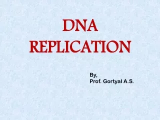 DNA REPLICATION