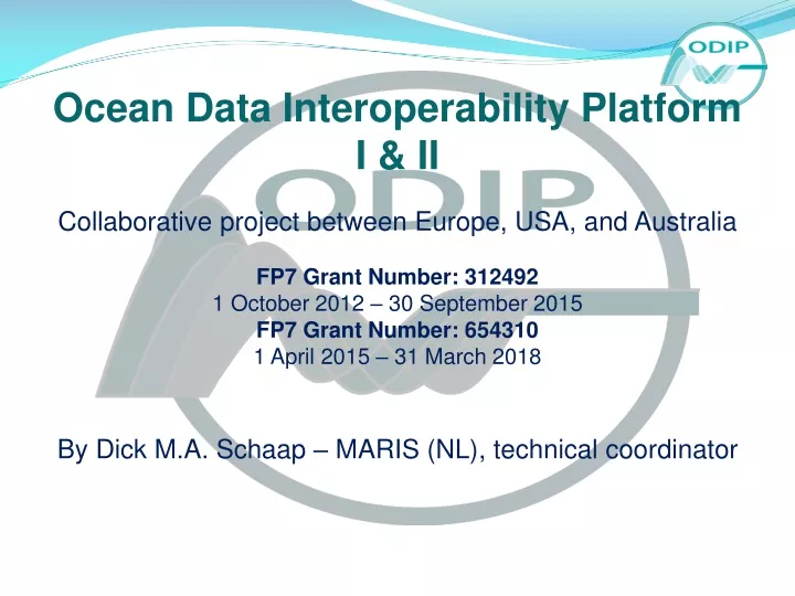 ocean data interoperability platform