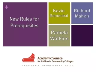 New Rules for Prerequisites