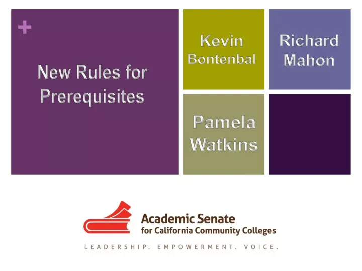 new rules for prerequisites