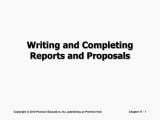 Writing and Completing Reports and Proposals