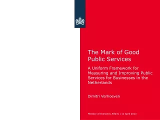 The Mark of Good Public Services