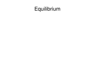 Equilibrium