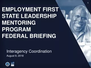 Employment First State Leadership Mentoring Program  Federal Briefing