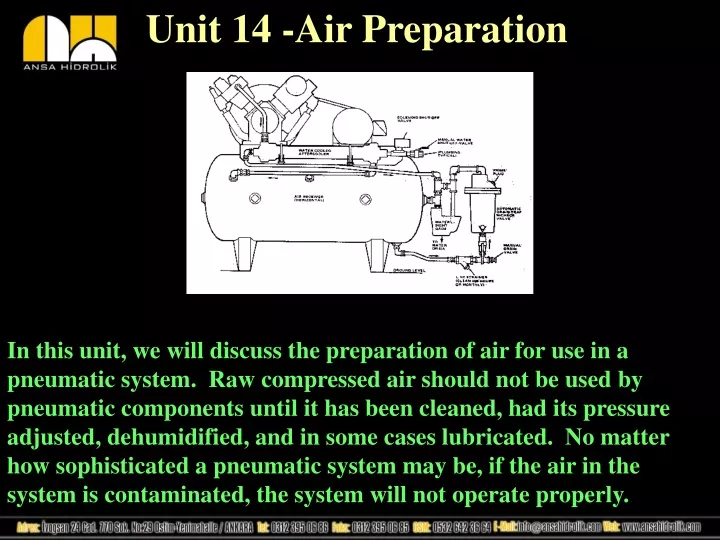 unit 14 air preparation