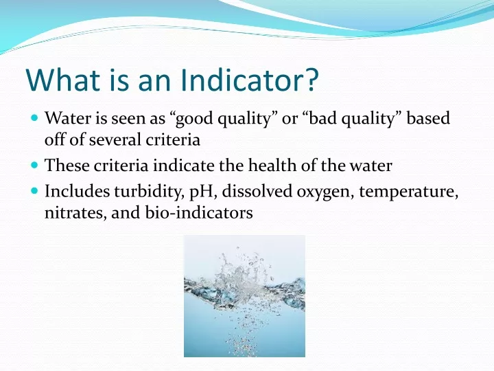 what is an indicator