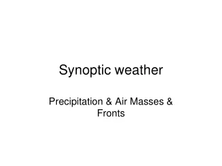 Synoptic weather