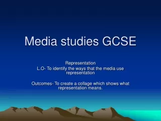 Media studies GCSE