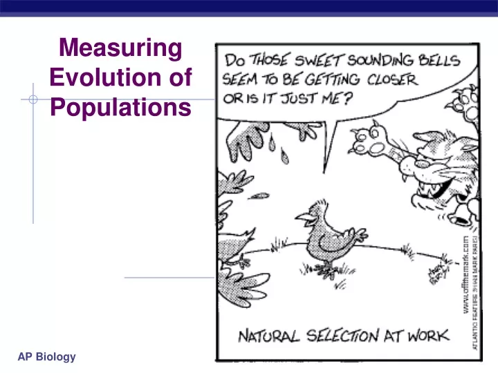 measuring evolution of populations