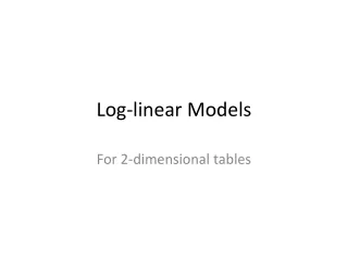 Log-linear Models