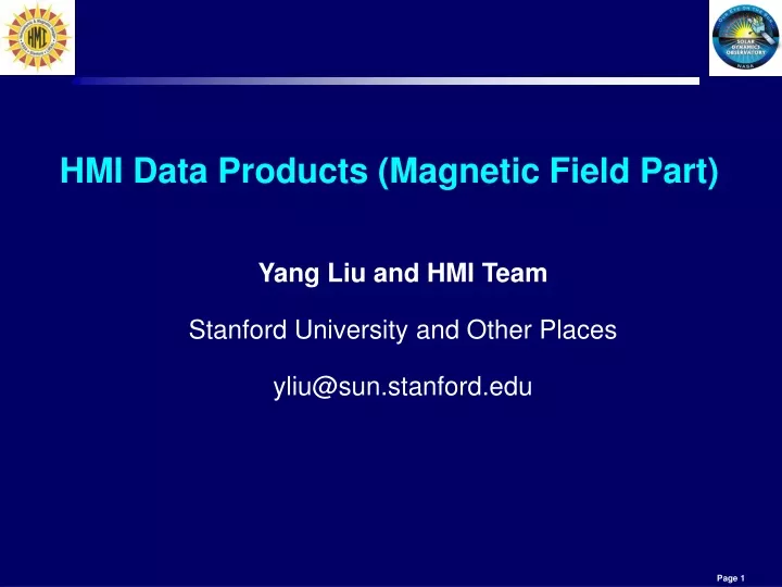 hmi data products magnetic field part