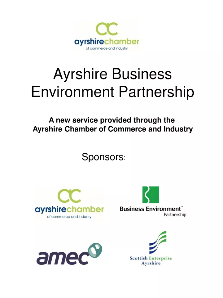 ayrshire business environment partnership