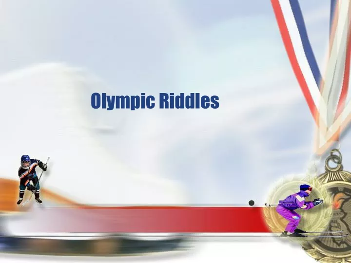 olympic riddles