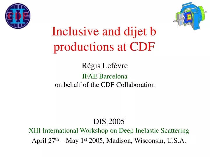 inclusive and dijet b productions at cdf