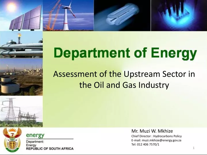 assessment of the upstream sector