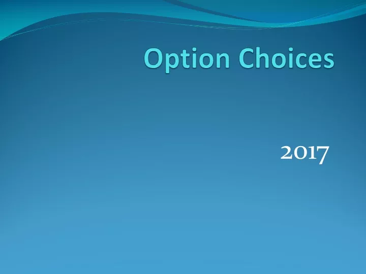 option choices