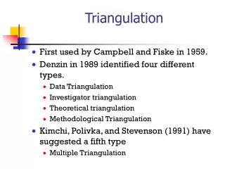 Triangulation