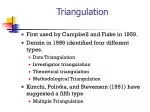 Triangulation - slide 1