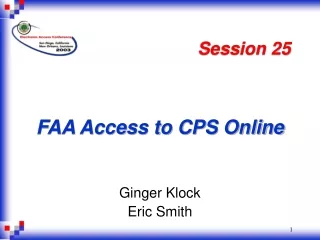 FAA Access to CPS Online