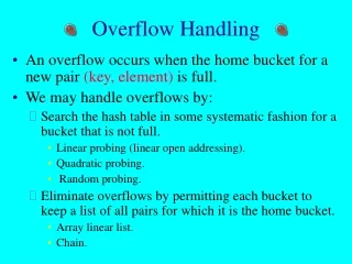 Overflow Handling
