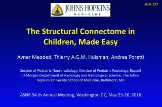 The Structural Connectome in Children, Made Easy
