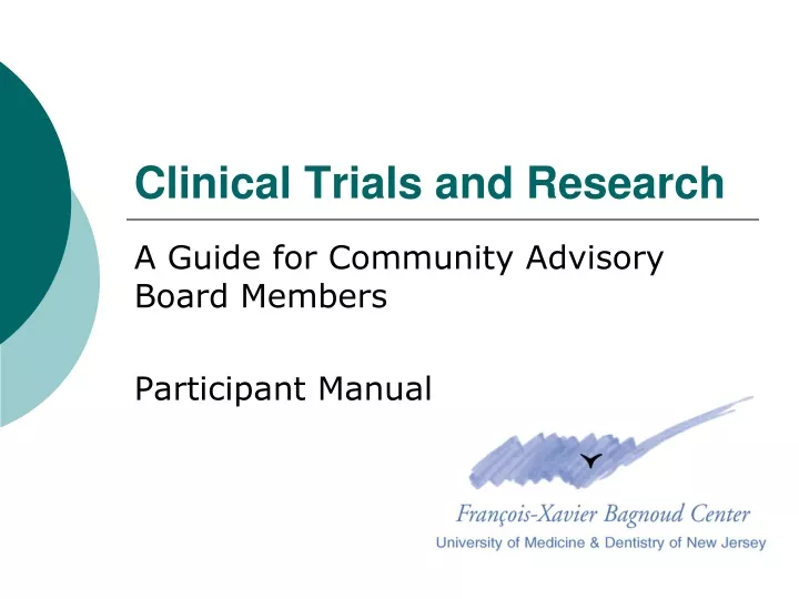 clinical trials and research