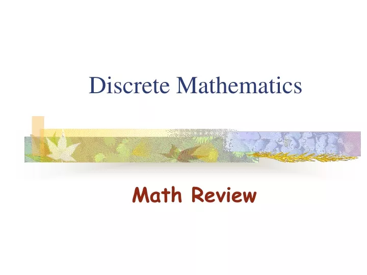 PPT - Discrete Mathematics PowerPoint Presentation, Free Download - ID ...