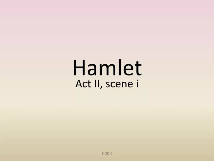 hamlet