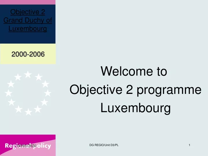 welcome to objective 2 programme luxembourg