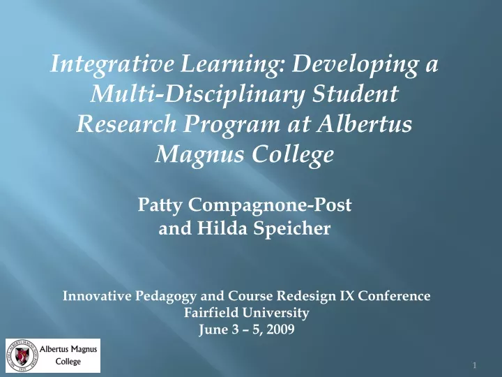 integrative learning developing a multi